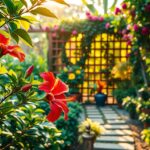 Hibiskus w ogrodzie aranżacje