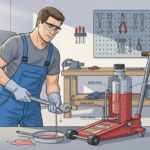 jak odpowietrzyć podnośnik hydrauliczny słupkowy